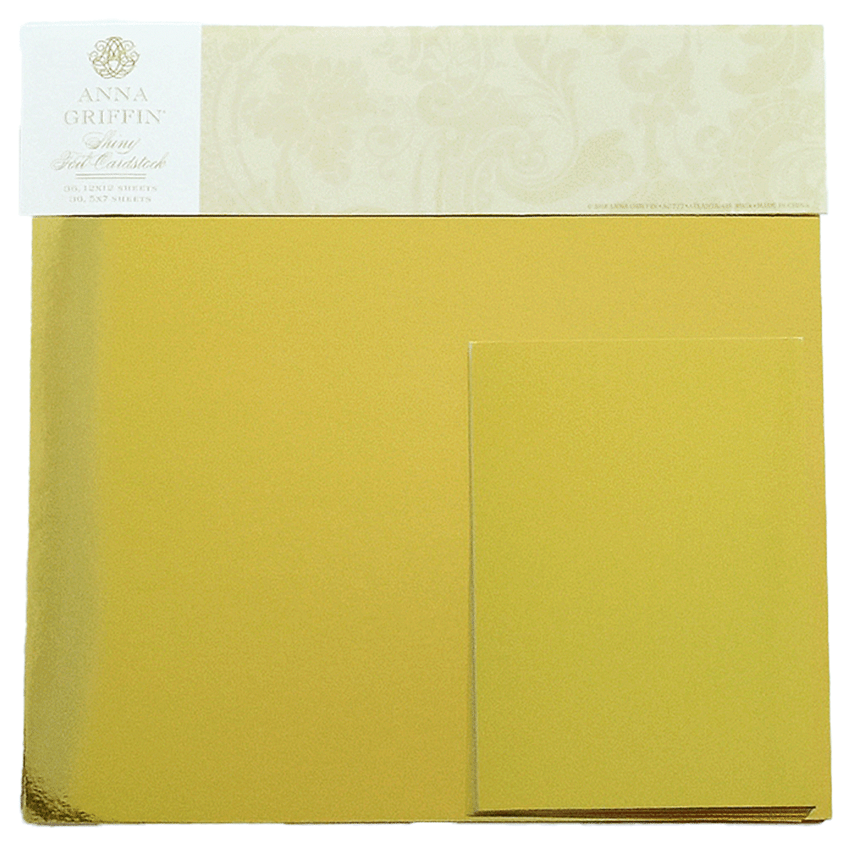 a sheet of yellow paper with a white border.