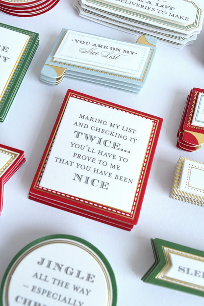 a table topped with lots of different types of cards.