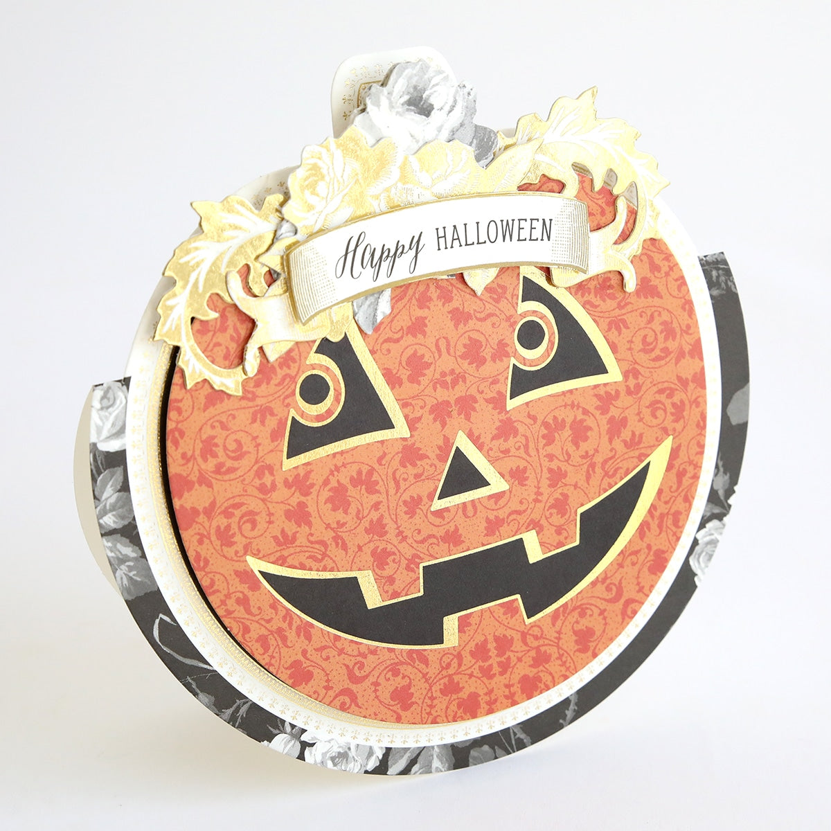 A Simply Rocking Pumpkin Card Making Kit on a white background.