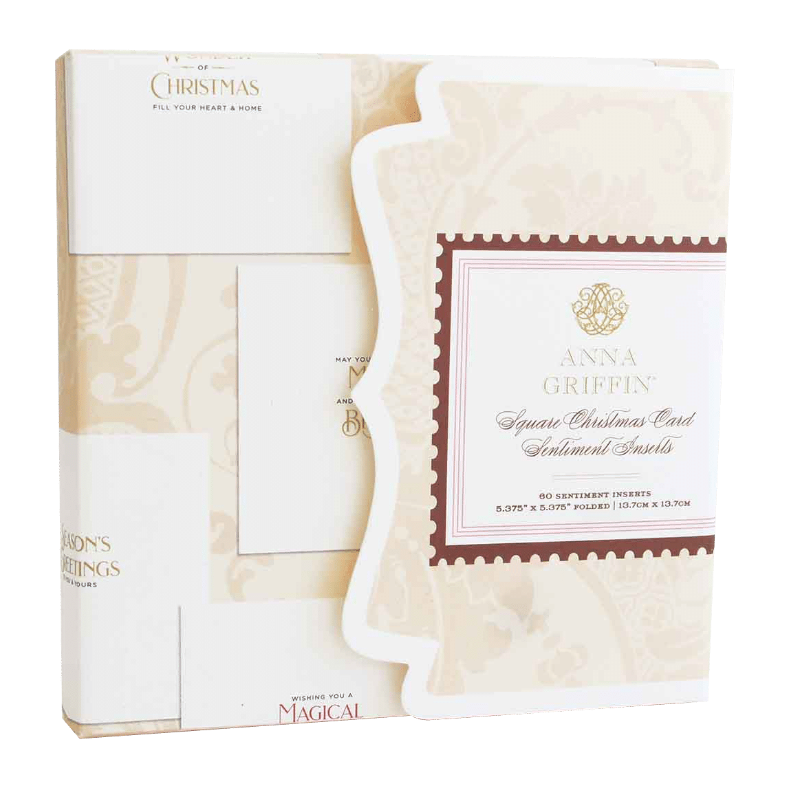 a boxed package of christmas cards and envelopes.