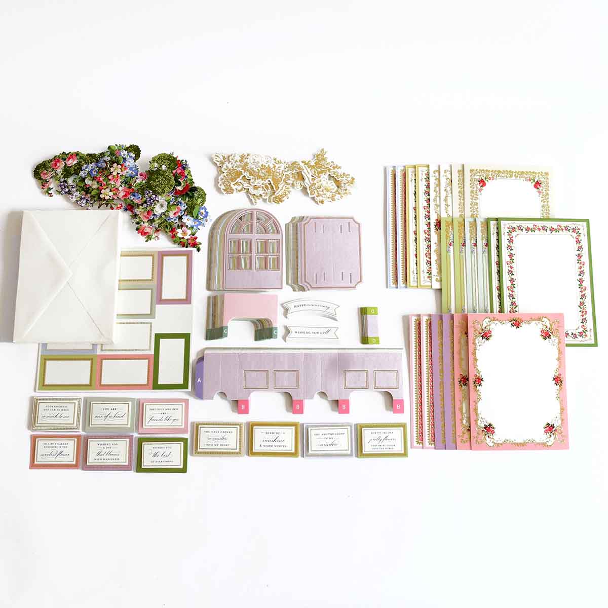 Anna Griffin Basket Pop Up Card online Making Kit Complete