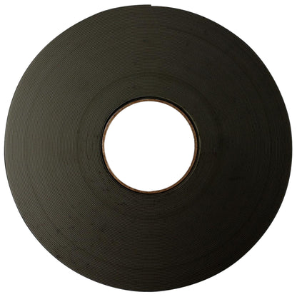 a roll of black cloth tape on a white background.